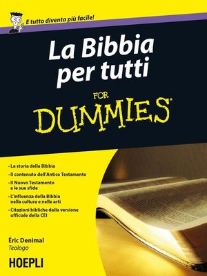 cover image of La Bibbia per tutti For Dummies
